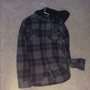 Men’s hooded flannel